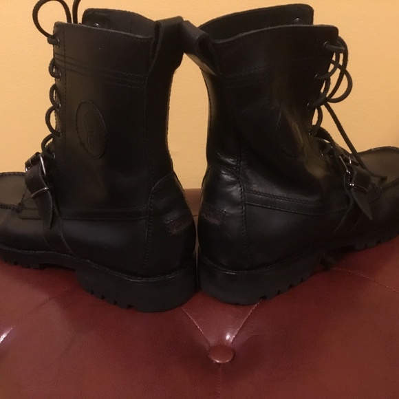 Polo Ralph Lauren Ranger Men’s Leather Boots 12D - Picture 14 of 16